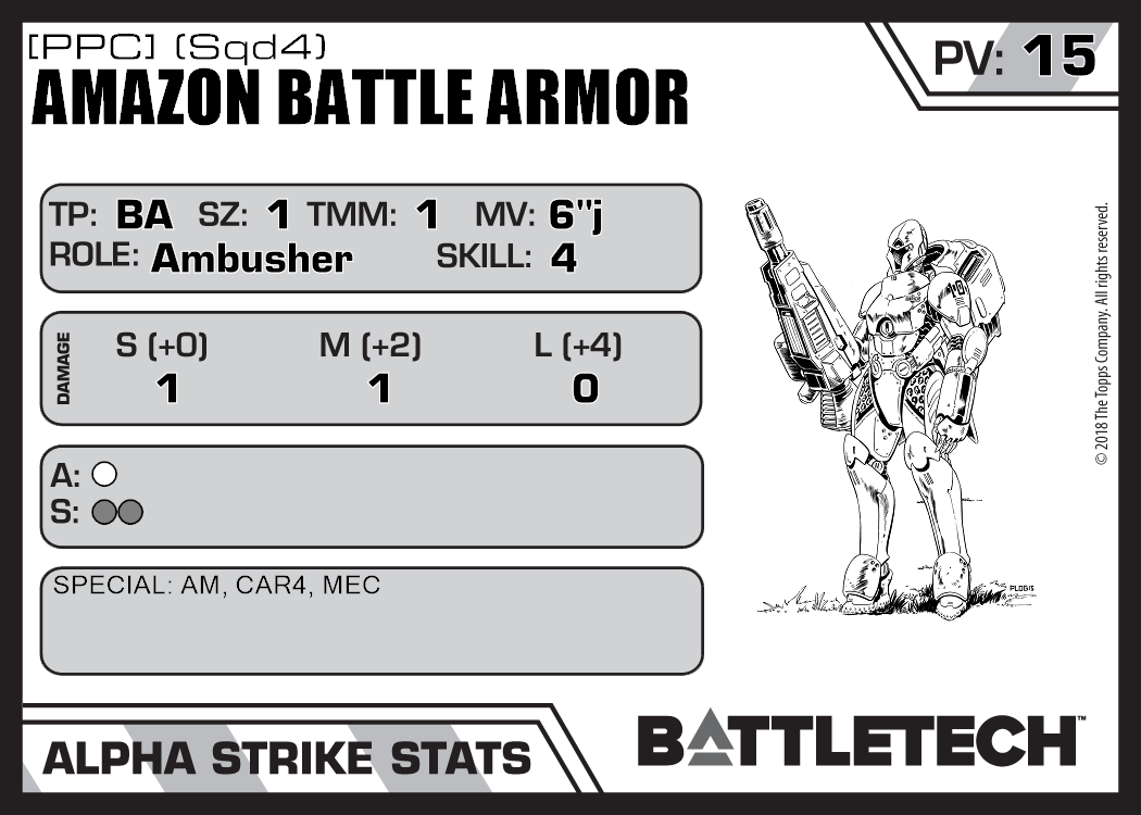 Battle Armor Squad 2 Battletech CCG Arsenal Battle Armor